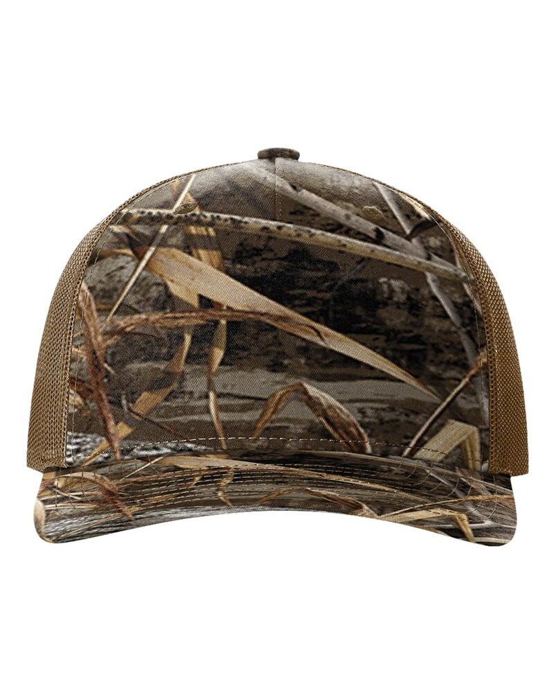 Richardson 112PFP Printed Five-Panel Trucker Cap Front Fullsize"