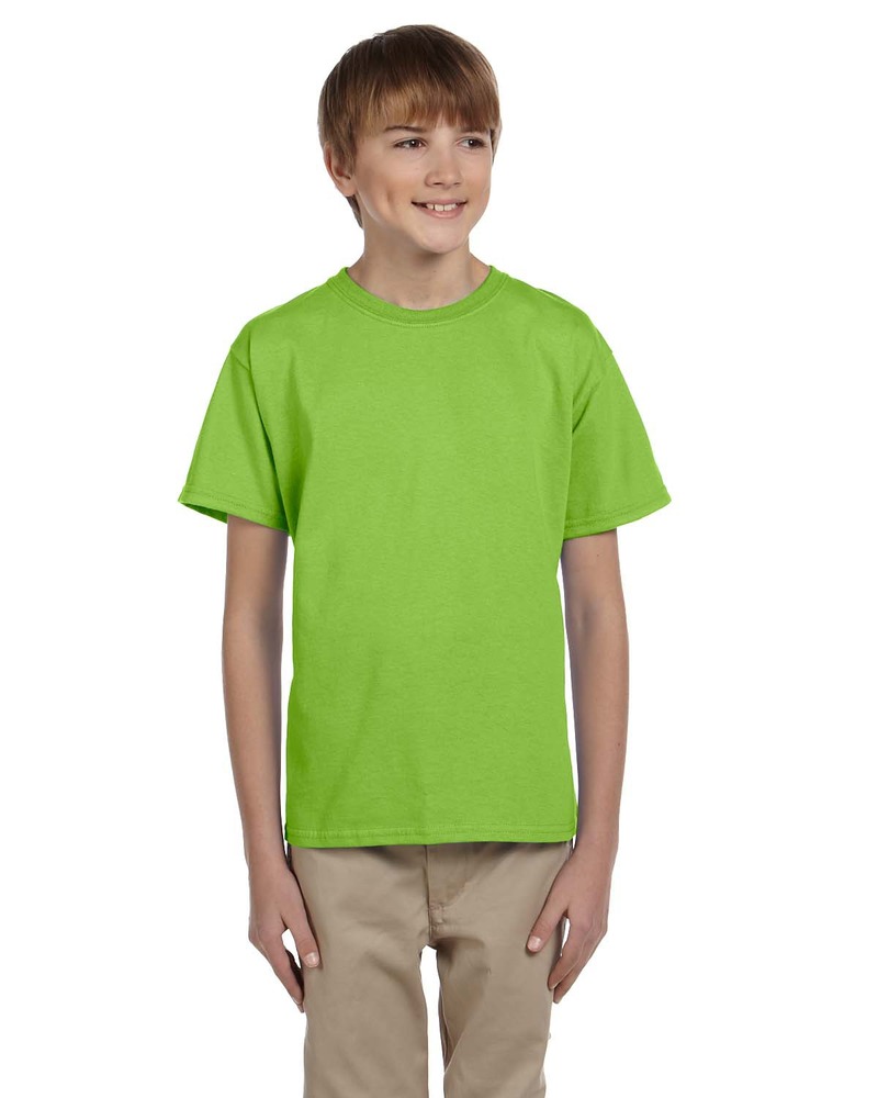 Hanes 5370 Youth EcoSmart ® 50/50 Cotton/Poly T-Shirt Front Fullsize"