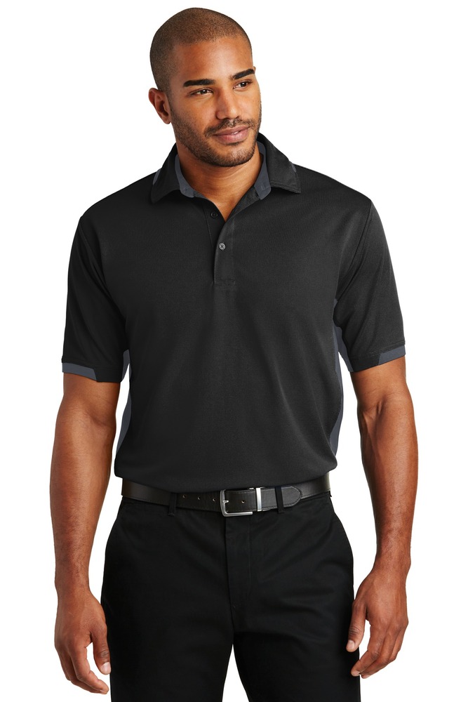 Port Authority K524 Dry Zone ® Colorblock Ottoman Polo Front Fullsize"