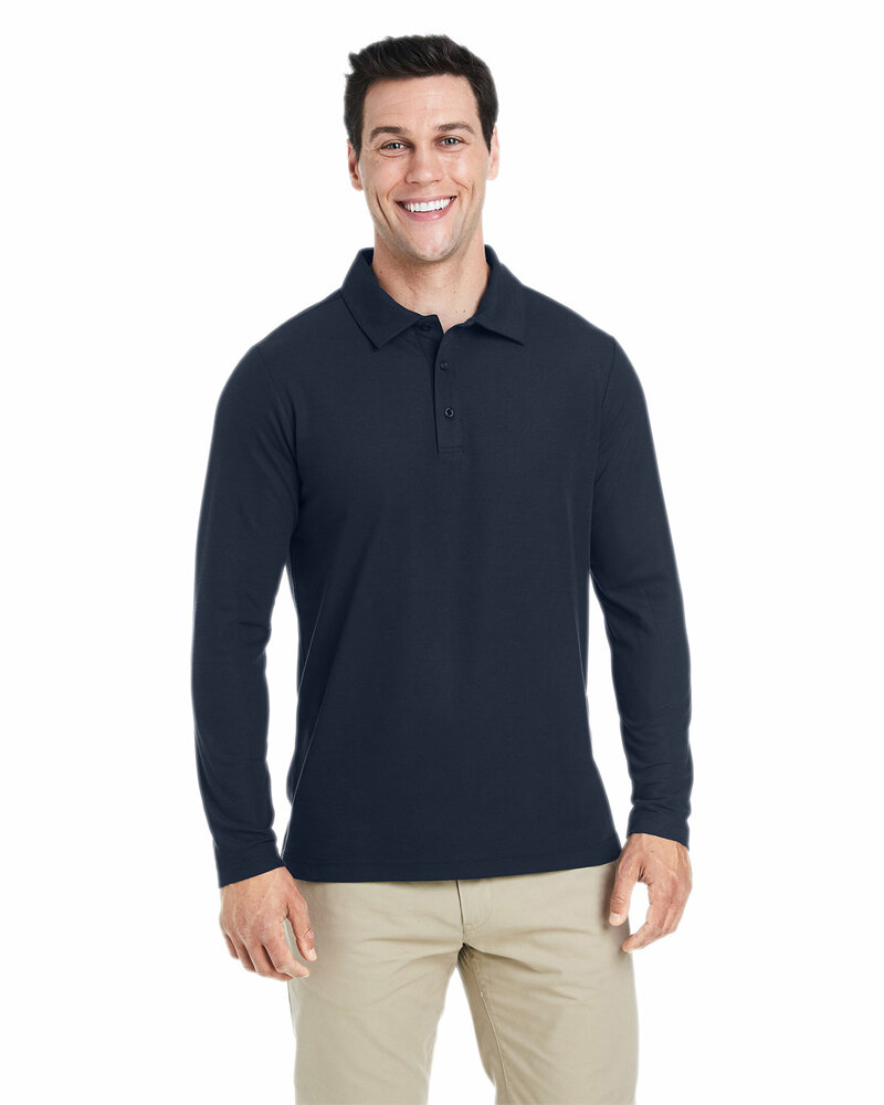CORE365 CE112L Men's Fusion ChromaSoft™ Long-Sleeve Pique Polo Front Fullsize"