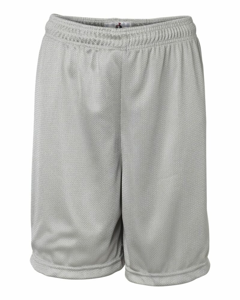 Badger Sport 2237 Mini Mesh Youth 6 Inch Short Front Fullsize"