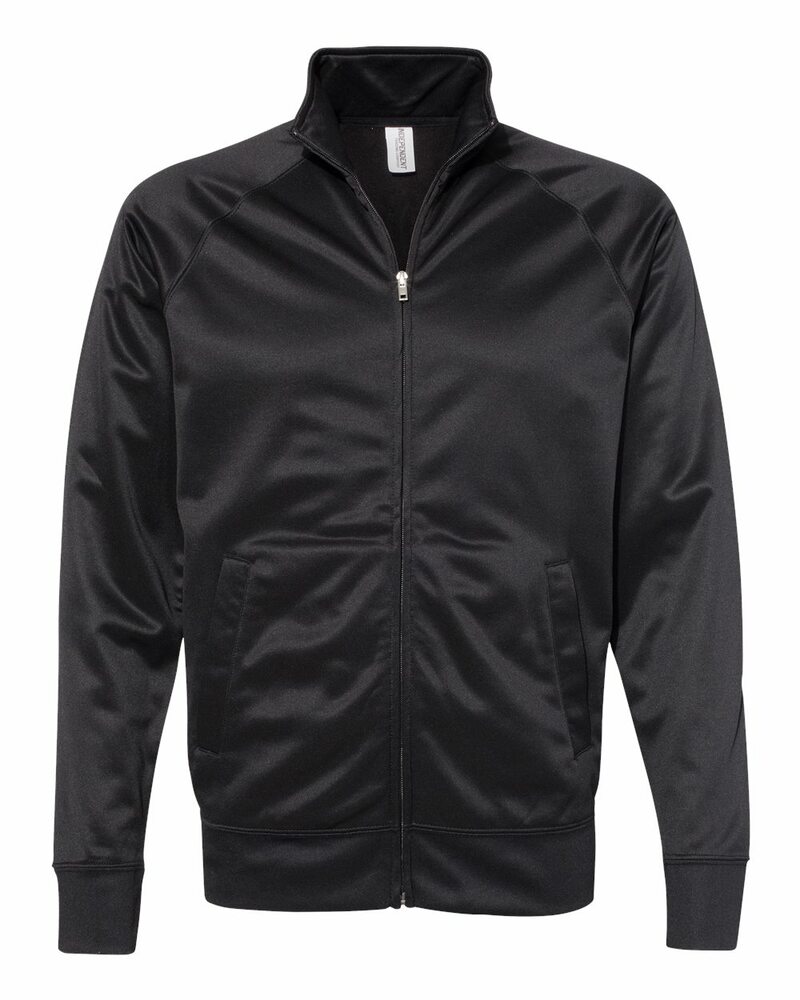 independent trading co. exp70ptz unisex poly-tech full-zip track jacket Front Fullsize