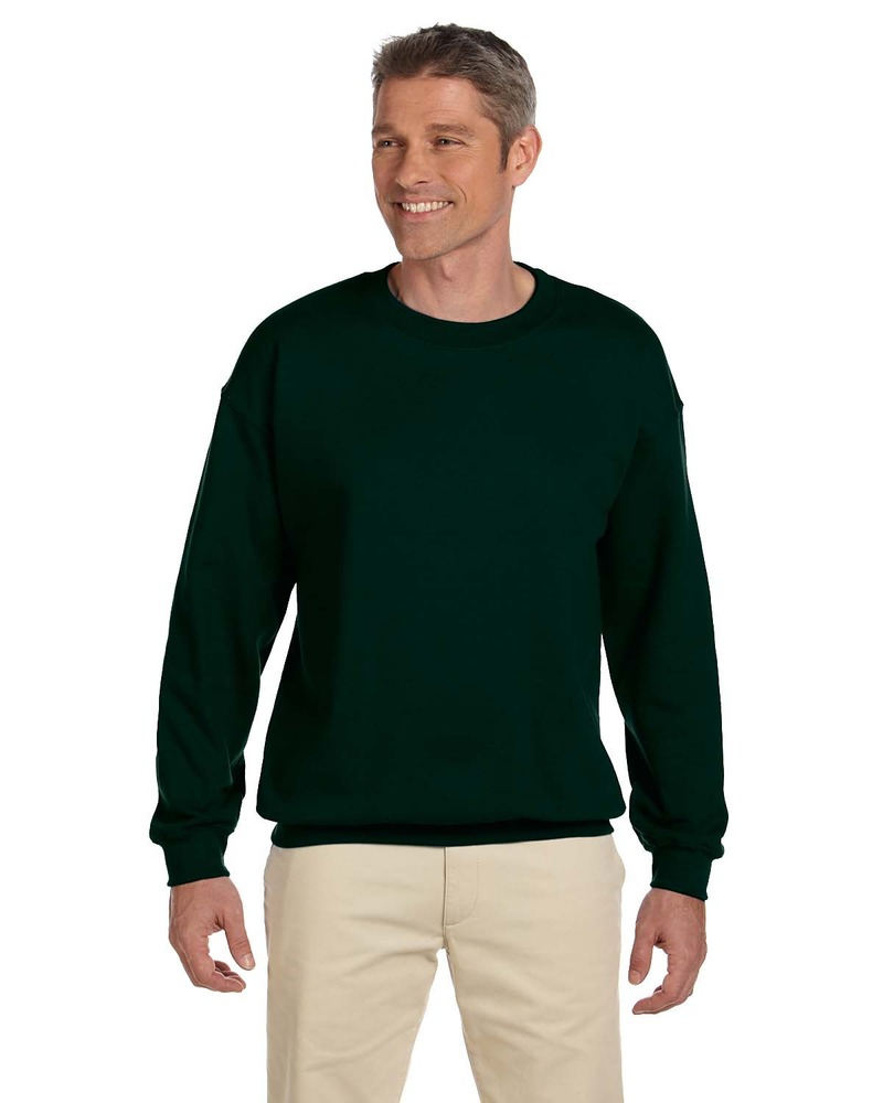 Hanes F260 Adult Ultimate Cotton® 90/10 Fleece Crew Front Fullsize"
