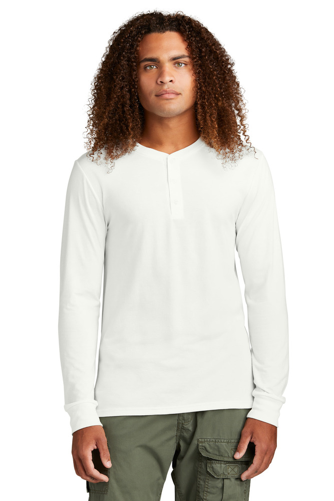 District DT145 Perfect Tri ® Long Sleeve Henley Front Fullsize"