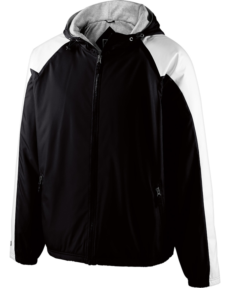 holloway 229111 adult polyester full zip hooded homefield jacket Front Fullsize