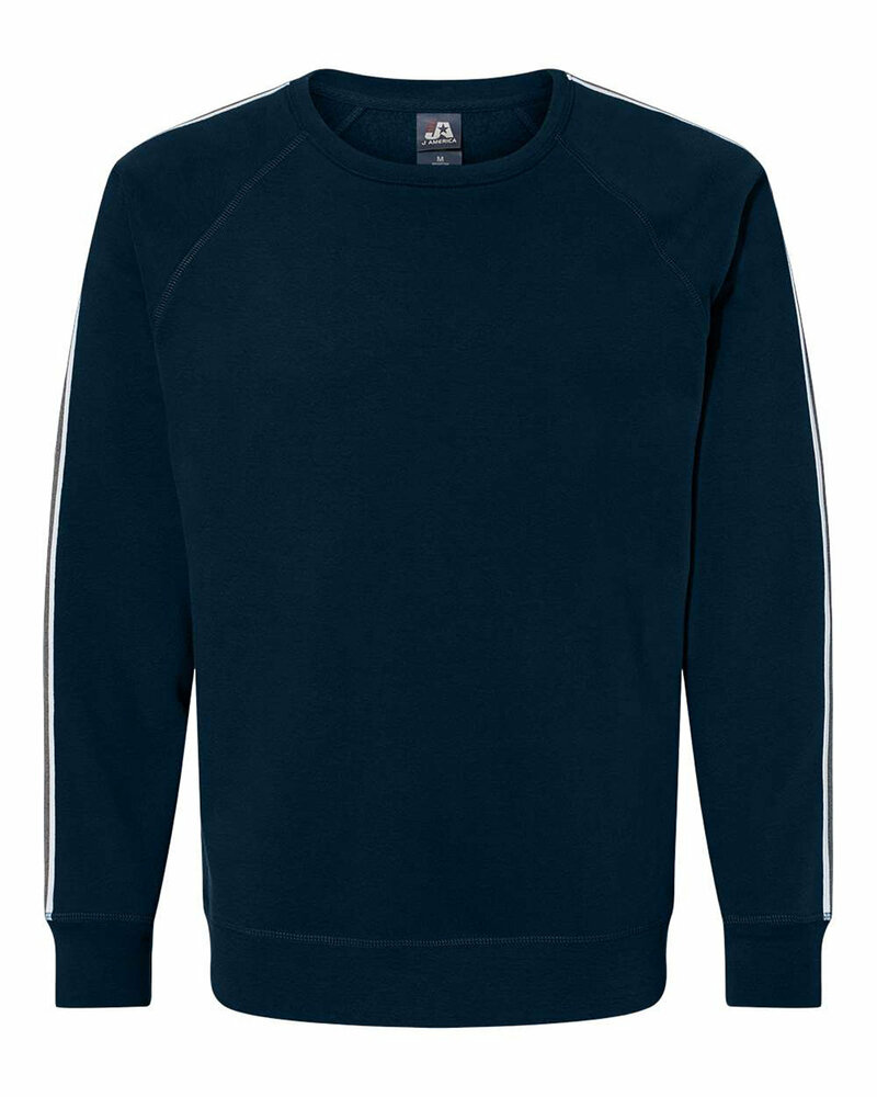 j america 8641 adult rival crewneck sweatshirt Front Fullsize