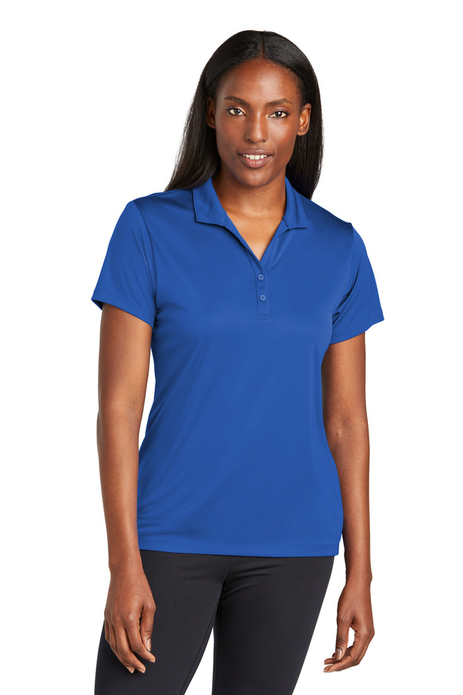 sport-tek lst725 ladies posicharge ® re-compete polo Front Fullsize