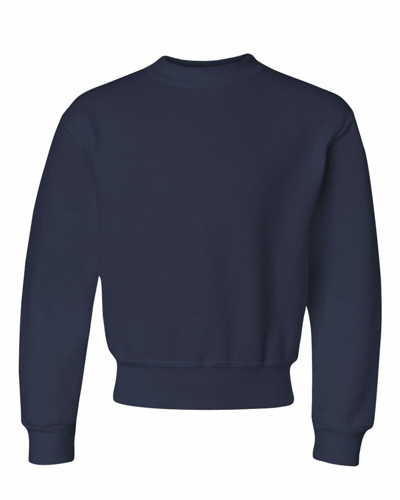 Jerzees 562B Youth NuBlend® Crewneck Sweatshirt Front Fullsize"