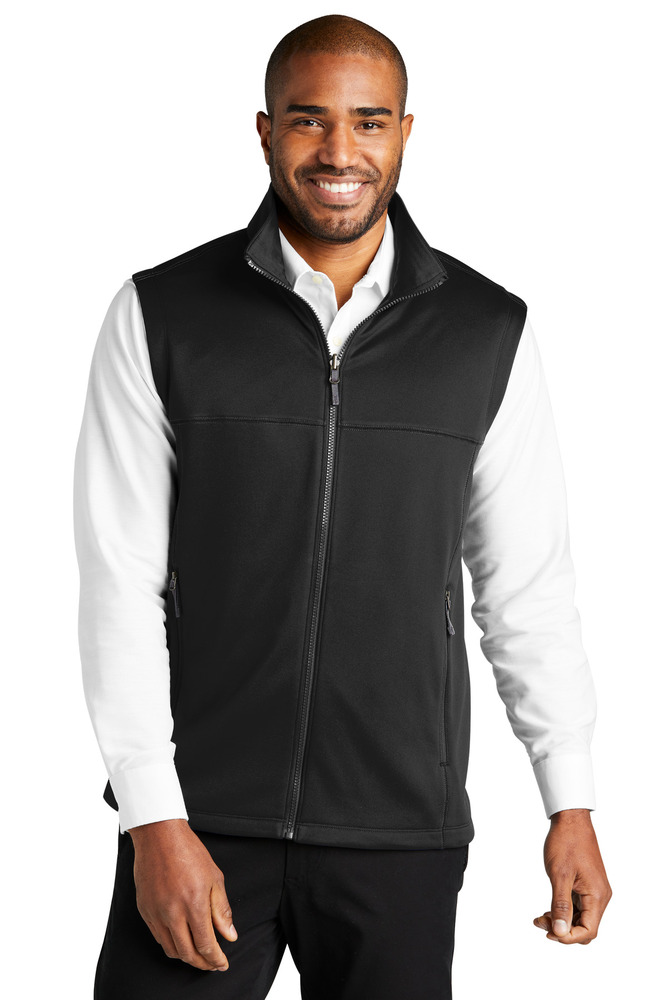 port authority f906 collective smooth fleece vest Front Fullsize