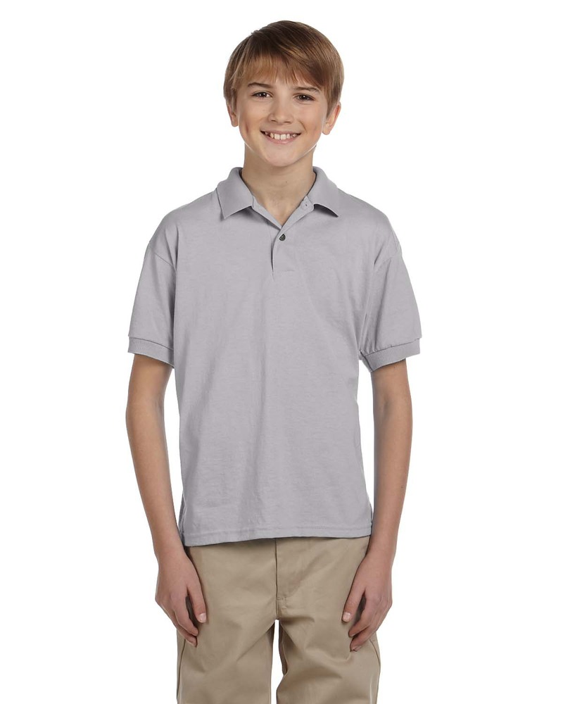 Gildan G880B Youth 6 oz., 50/50 Jersey Polo Front Fullsize"
