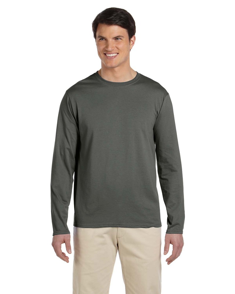 Gildan G644 Adult Softstyle® Long-Sleeve T-Shirt Front Fullsize"