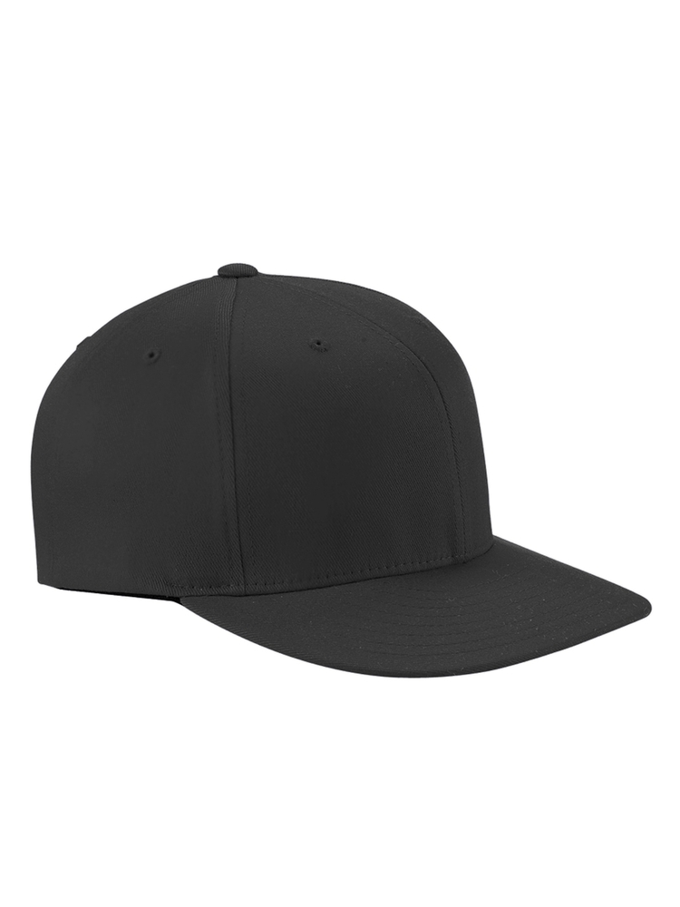 flexfit 6297f adult wooly twill pro baseball on-field shape cap with flat bill Front Fullsize
