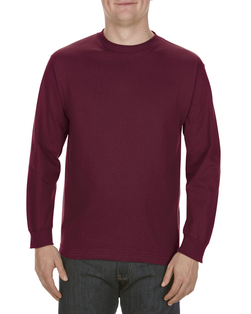 Alstyle AL1304 Adult 6.0 oz., 100% Cotton Long-Sleeve T-Shirt Front Fullsize"