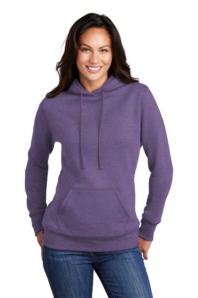 Port & Company LPC78H Ladies Core Fleece Pullover Hooded Sweatshirt Front Fullsize"
