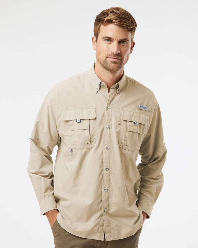 columbia 212463 pfg bahama™ ii long sleeve shirt Front Fullsize
