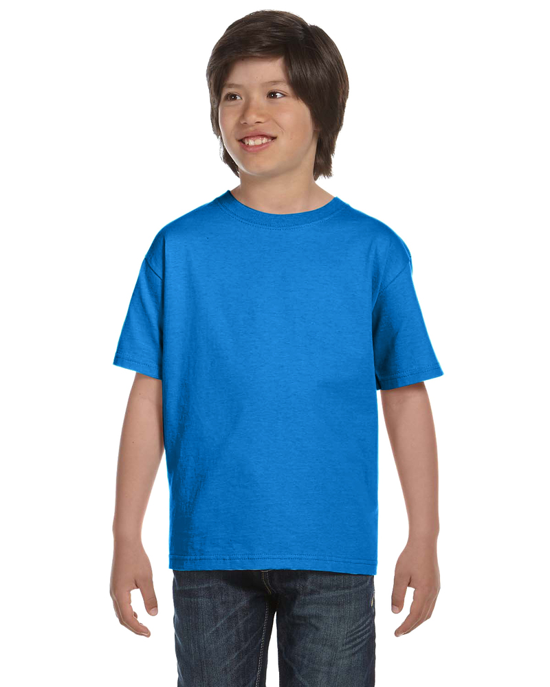 hanes 5480 youth 5.2 oz., comfortsoft® cotton t-shirt Front Fullsize