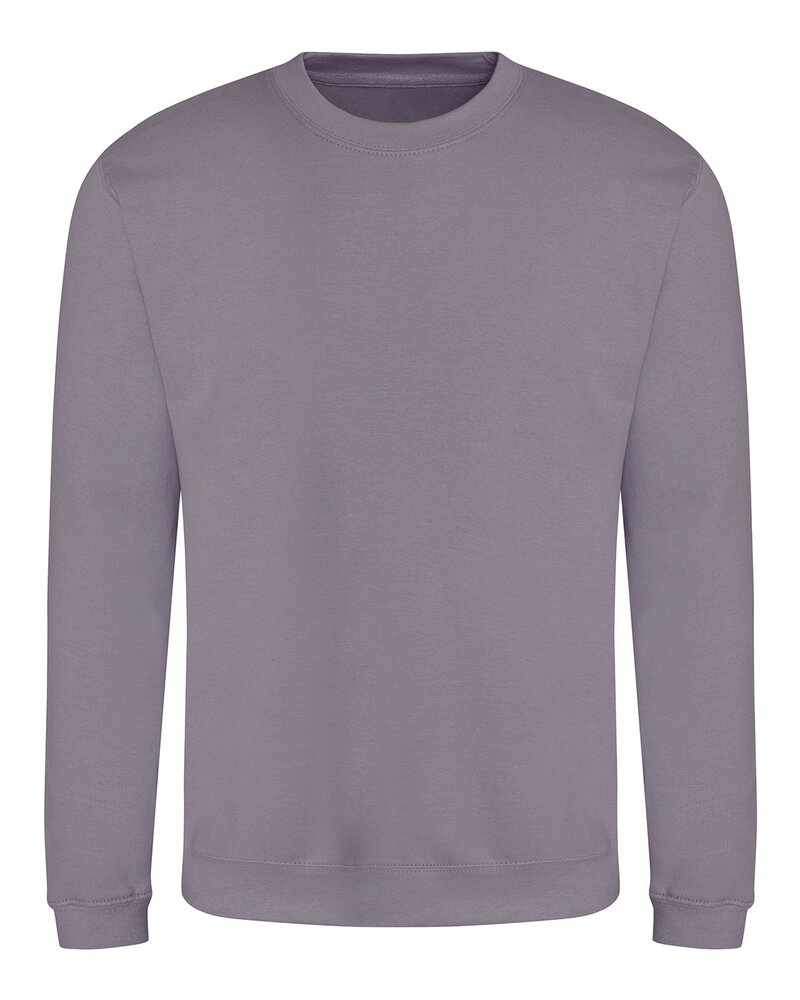 Just Hoods By AWDis JHA030 Adult Midweight College Crewneck Sweatshirt Front Fullsize"
