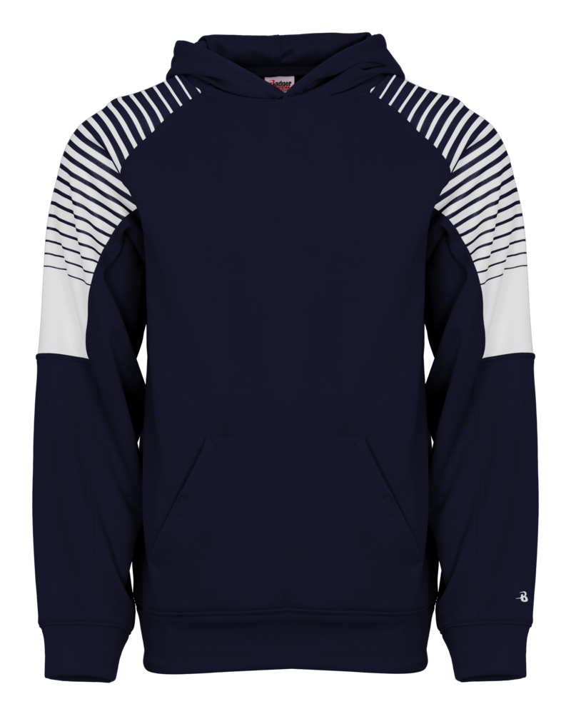 Badger Sport 2405 Lineup Youth Fleece Hood Front Fullsize"