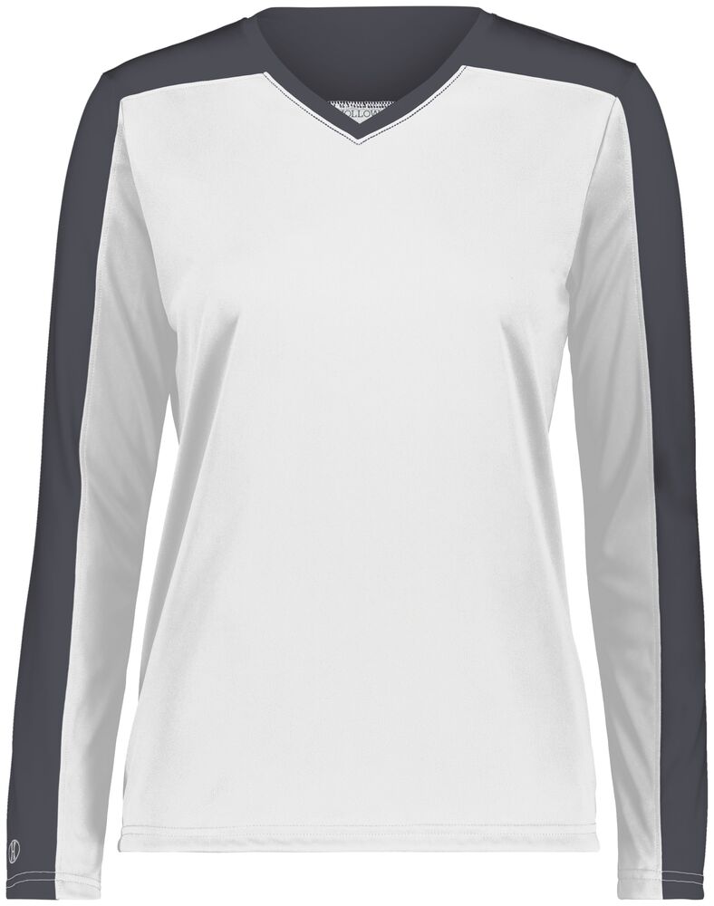 Holloway 223702 Ladies Momentum Team Long Sleeve Tee Front Fullsize"