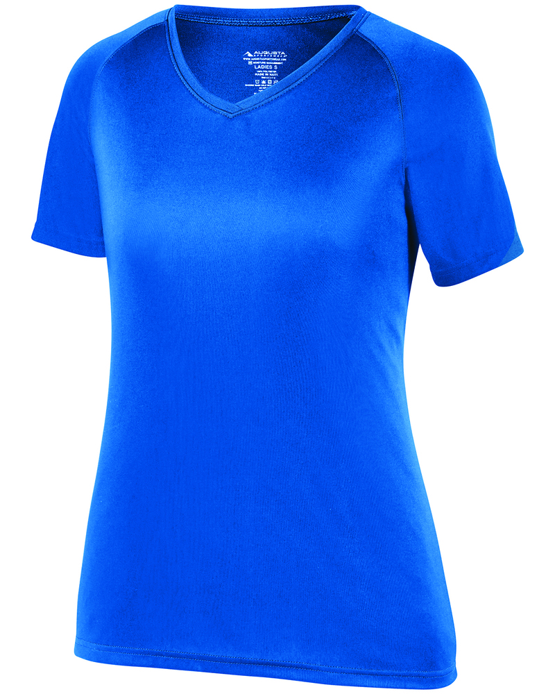 Augusta Sportswear 2792 Ladies Attain Wicking Raglan Sleeve Tee Front Fullsize"