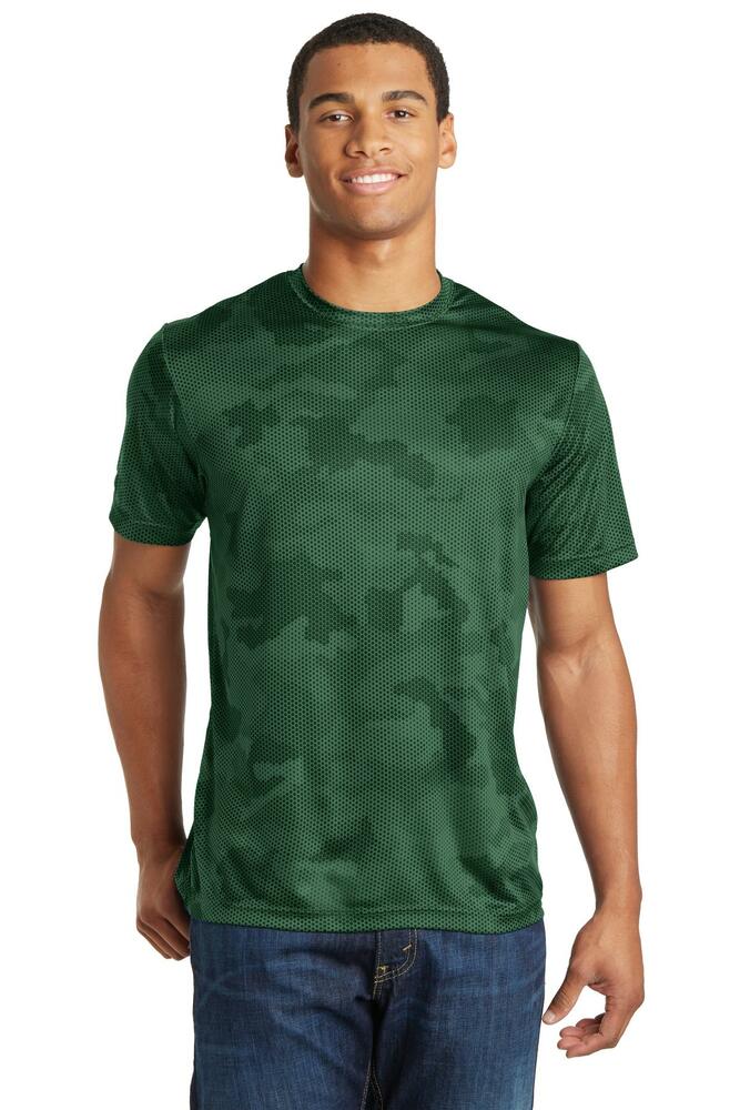 Sport-Tek ST370 CamoHex Tee Front Fullsize"