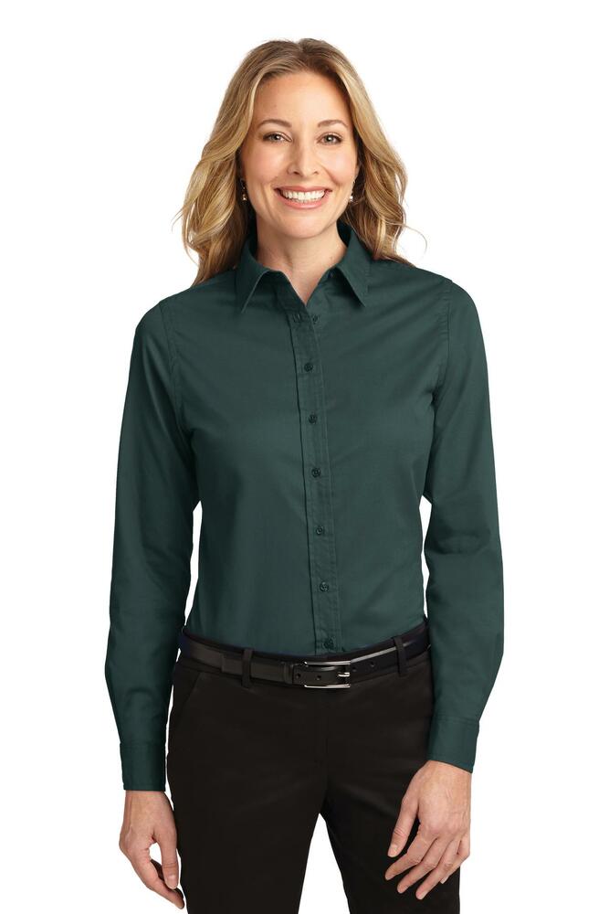 Port Authority L608 Ladies Long Sleeve Easy Care Shirt Front Fullsize"