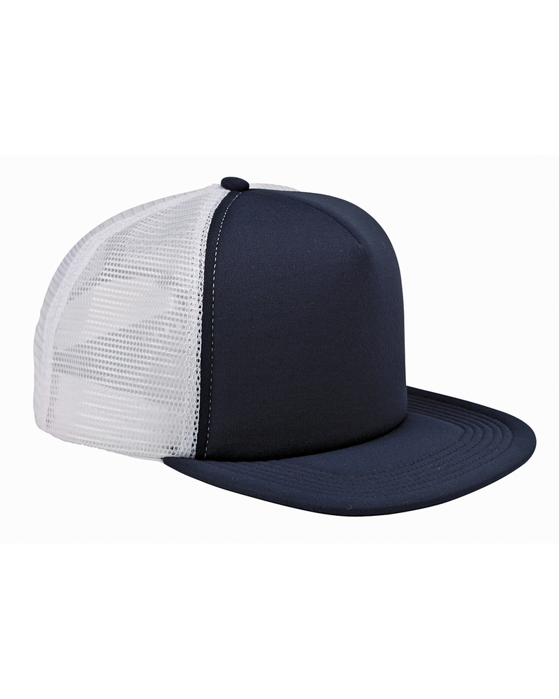 Big Accessories BX030 5-Panel Foam Front Trucker Cap Front Fullsize"