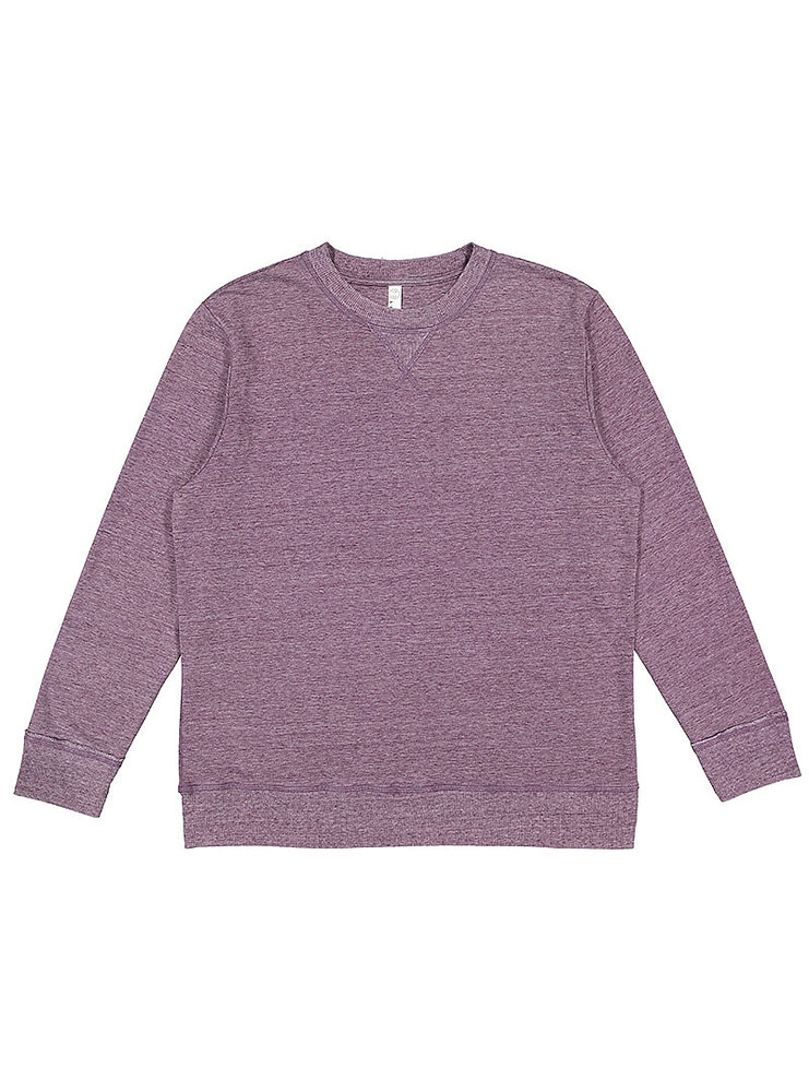 LAT 6935 Unisex Vintage Wash Crew Front Fullsize"