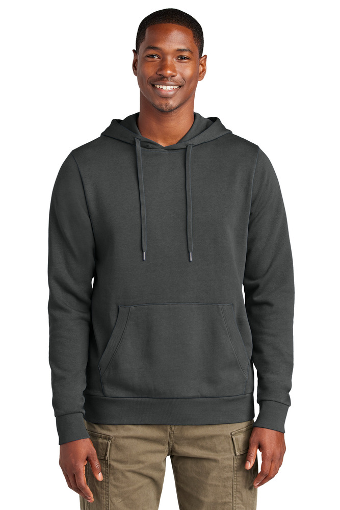 district dt2200 wash ™ fleece hoodie Front Fullsize