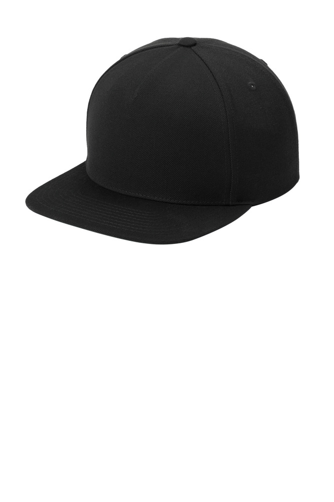 sport-tek stc55 yupoong ® premium 5-panel snapback cap Front Fullsize