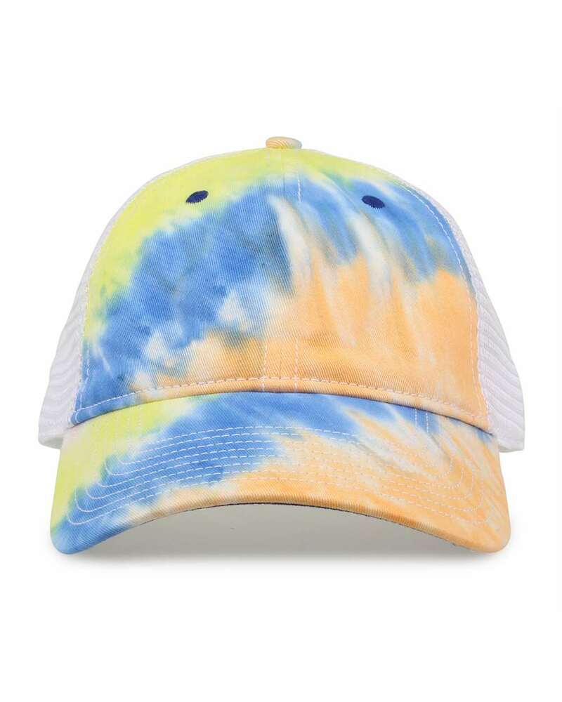 the game gb470 lido tie-dyed trucker cap Front Fullsize