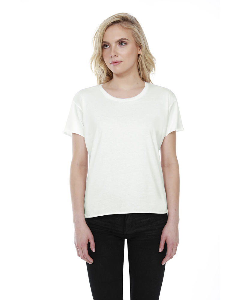 startee st1025 ladies' 3.5 oz., 100% cotton concert t-shirt Front Fullsize