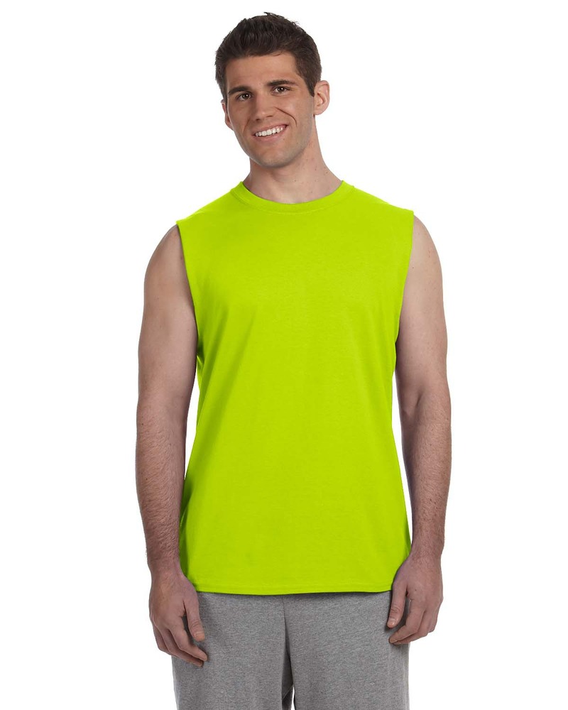 Gildan G270 Ultra Cotton ® Sleeveless T-Shirt Front Fullsize"