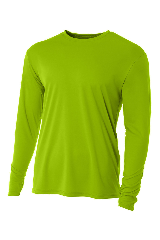 A4 N3165 Cooling Performance Long Sleeve T-Shirt Front Fullsize"