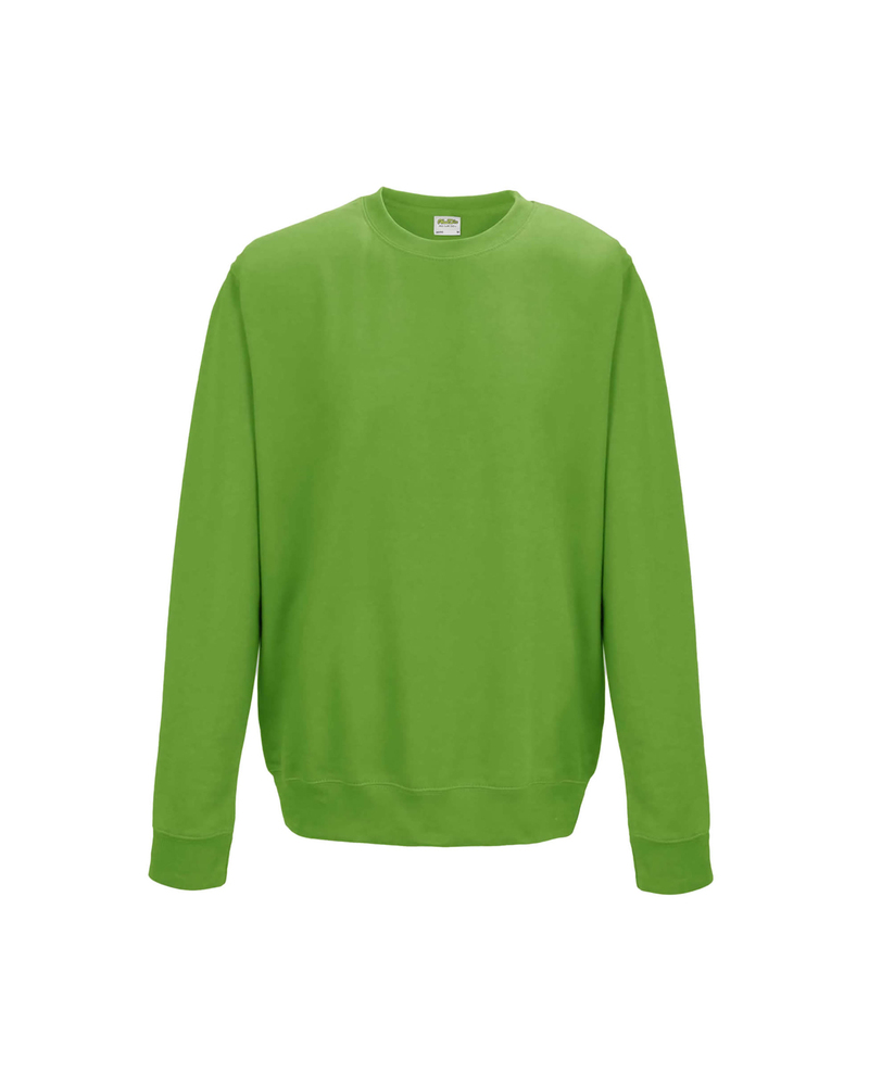 Just Hoods By AWDis JHA030 Adult Midweight College Crewneck Sweatshirt Front Fullsize"