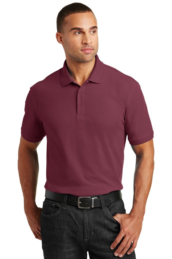 port authority k100 core classic pique polo Front Fullsize