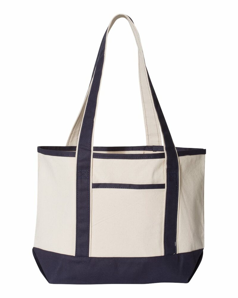 q-tees q125800 20l small deluxe tote Front Fullsize