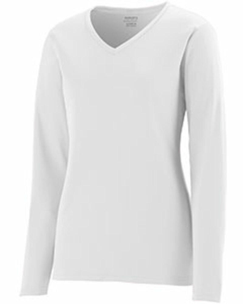 augusta sportswear 1788 ladies nexgen wicking long sleeve tee Front Fullsize