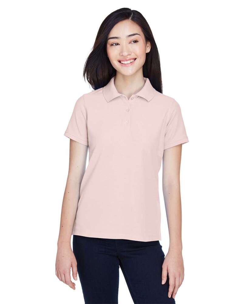 Harriton M280W Women's Blend-Tek™ Polo Front Fullsize"