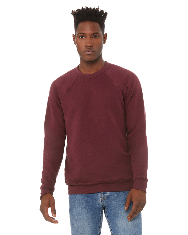 bella + canvas 3901 unisex sponge fleece crewneck sweatshirt Front Fullsize