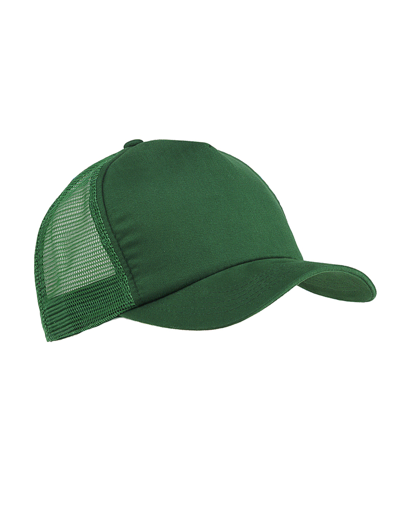 big accessories bx010 5-panel twill trucker cap Front Fullsize