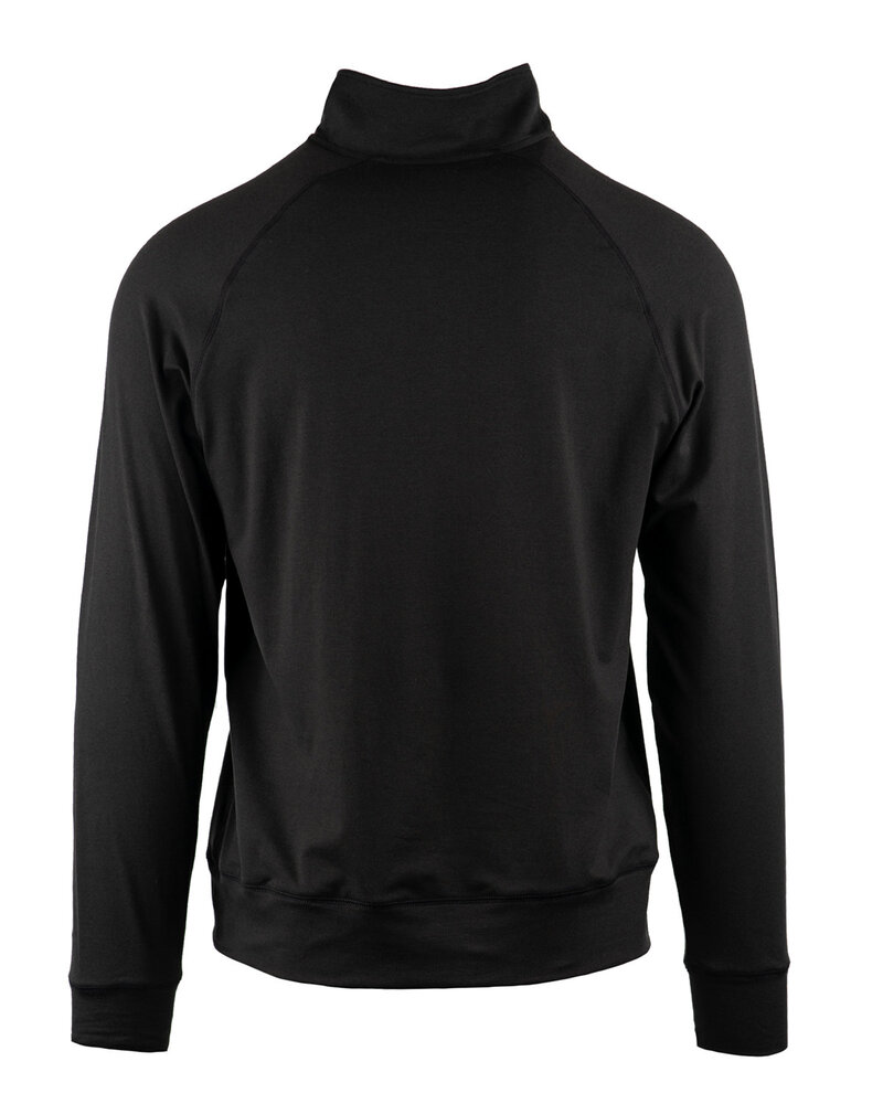 burnside 8167 men's soft jersey quarter-zip Front Fullsize