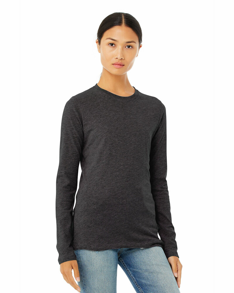 bella + canvas b6500 ladies' jersey long-sleeve t-shirt Front Fullsize