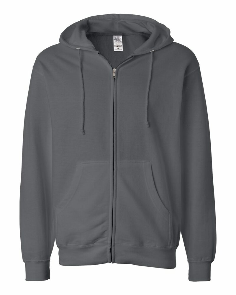 Independent Trading Co. SS4500Z Midweight Full-Zip Hooded Sweatshirt Front Fullsize"