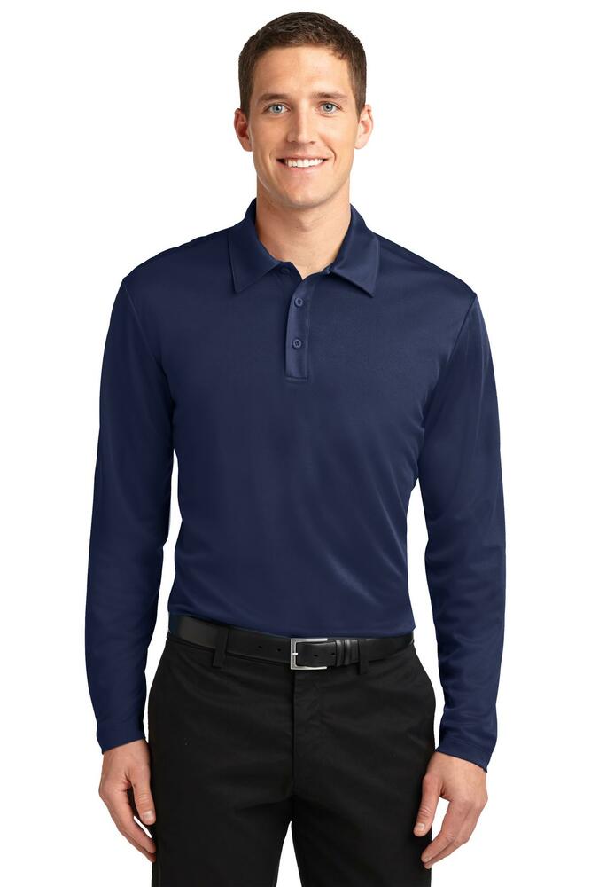 Port Authority K540LS Silk Touch™ Performance Long Sleeve Polo Front Fullsize"