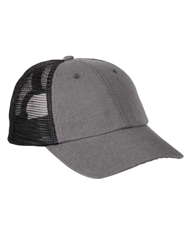 econscious ec7095 washed hemp blend trucker hat Front Fullsize