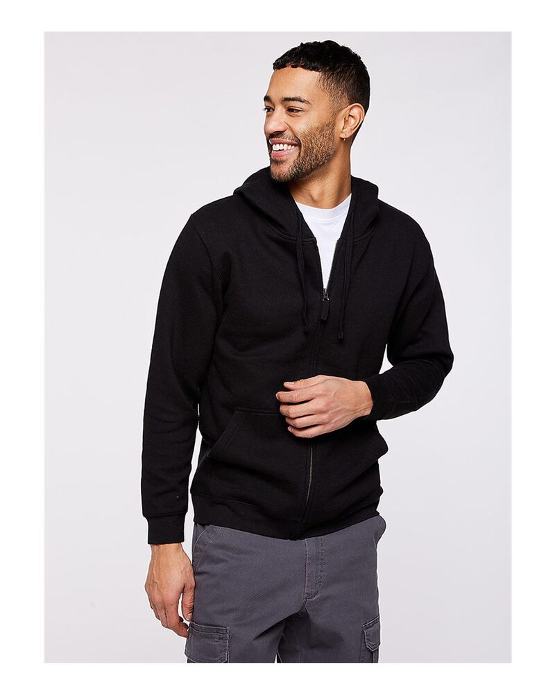 lat 6927 unisex full-zip hooded sweatshirt Front Fullsize