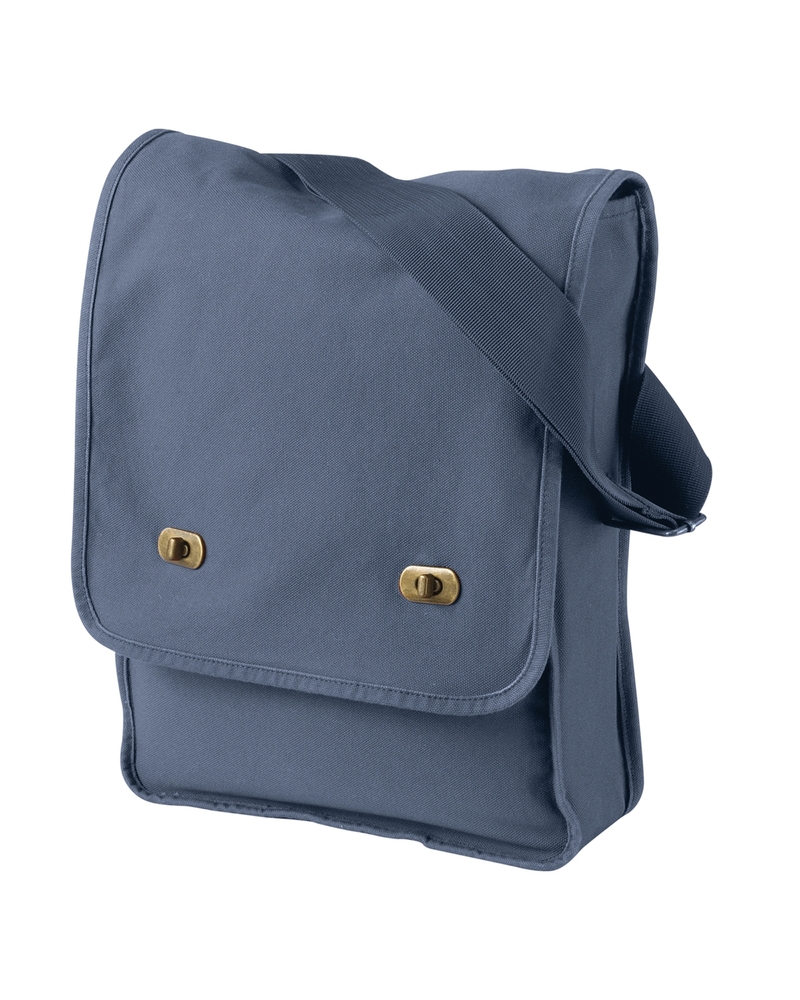 Authentic Pigment 1902 Pigment -Dyed Canvas Field Bag Front Fullsize"