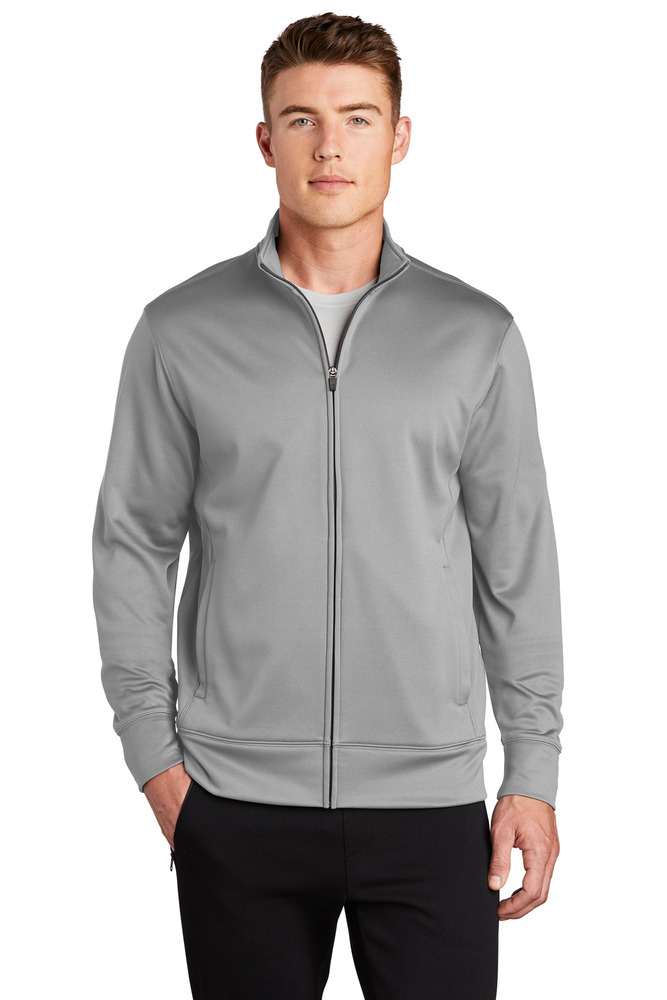 Sport-Tek ST241 Sport-Wick ® Fleece Full-Zip Jacket Front Fullsize"