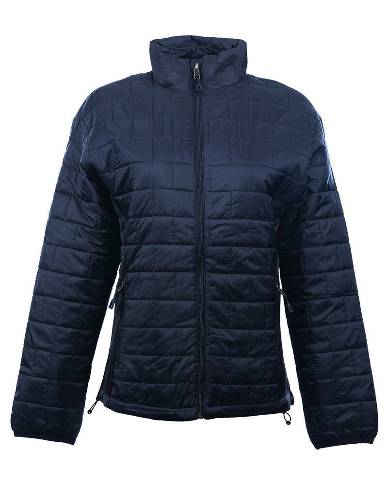 Burnside 5713 Ladies' Quilted Puffer Jacket Front Fullsize"